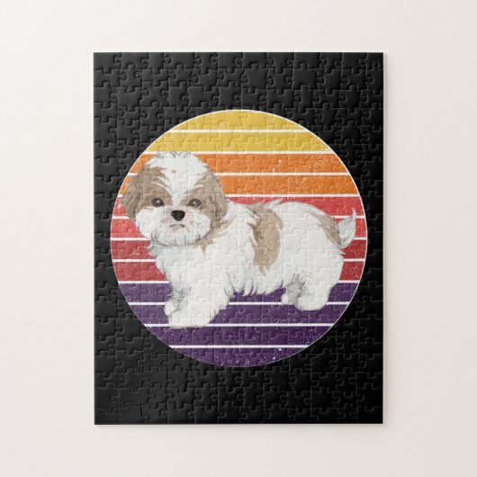 Cute Cartoon Shih Tzu Legpuzzel (Verticaal)