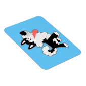 Cute Cartoon Siberian Husky Flexible Magnet Magneet (Rechterzijde)