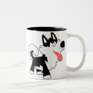Cute Cartoon Siberian Husky Mok
