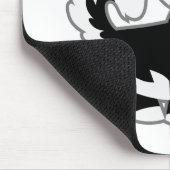 Cute Cartoon Siberian Husky Mousepad Muismat (Hoek)