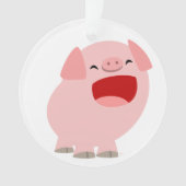 Cute Cartoon Singing Pig AcrylOrnament Ornament (voorkant)