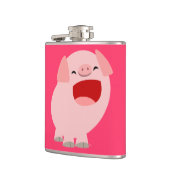 Cute Cartoon Singing Pig Hip Flask Heupfles (Links)