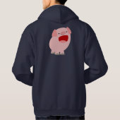 Cute Cartoon Singing Pig Hoodie (Achterkant)