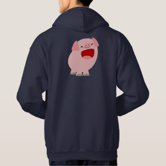 Cute Cartoon Singing Pig Hoodie