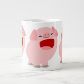 Cute Cartoon Singing Pig Jumbo Mok (Voorkant)