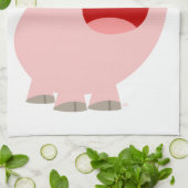 Cute Cartoon Singing Pig Kitchen Towel Theedoek (Gevouwen)