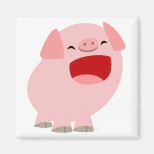 Cute Cartoon Singing Pig Magnet