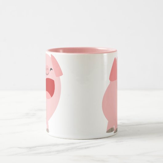 Cute Cartoon Singing Pig Mok (Center)