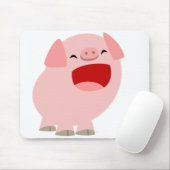 Cute Cartoon Singing Pig Mousepad Muismat (Met muis)