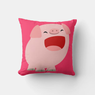 Cute Cartoon Singing Pig Pillow Kussen