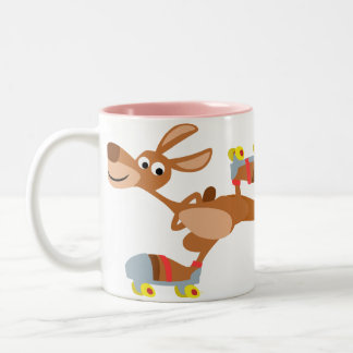 Cute Cartoon Skating Kangaroo Mok