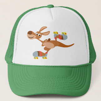 Cute Cartoon Skating Kangaroo Pet