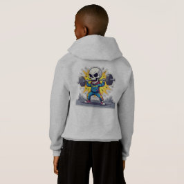 “Cute Cartoon Skeleton Weightlifter • Funny Gym Ba