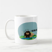 Cute Cartoon Skunk Ape Koffiemok (Links)