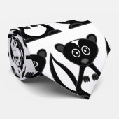 Cute Cartoon Skunk Black en White Stropdas (Opgerold)