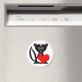 Cute Cartoon Skunk Holding Heart Magneet (Insitu (Vaatwasser))