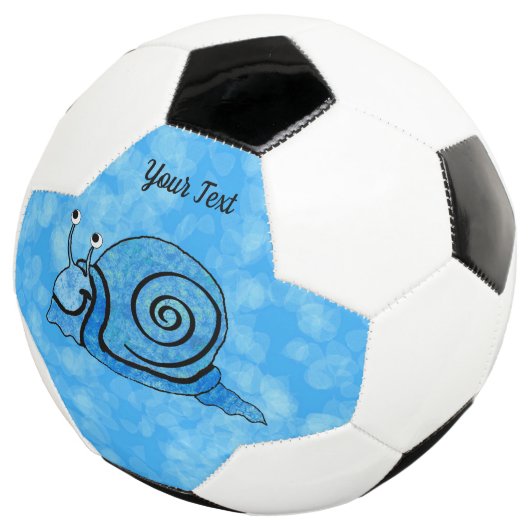 Cute Cartoon Slak Blue Tie Dye Pattern Shell Voetbal (Drie kwart)