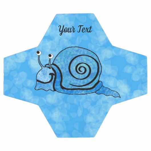 Cute Cartoon Slak Blue Tie Dye Pattern Shell Voetbal (Enkel)