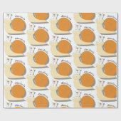 Cute cartoon slak op maat cadeaupapier (Vlak)