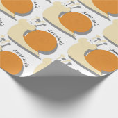 Cute cartoon slak op maat cadeaupapier (Hoek)