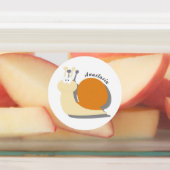Cute cartoon slak op maat labels (Aangebracht)