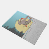 Cute cartoon, slank klimmen deurmat (Schuin)