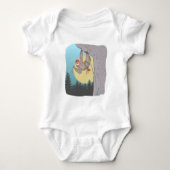 Cute cartoon, slank klimmen romper (Voorkant)