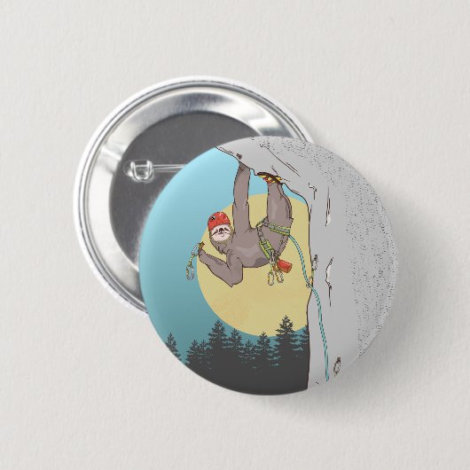 Cute cartoon, slank klimmen ronde button 5,7 cm (Voorkant /achterkant)