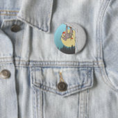 Cute cartoon, slank klimmen ronde button 5,7 cm (In situ)