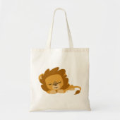 Cute Cartoon Slapende Lion Bag Tote Bag (Voorkant)