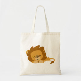 Cute Cartoon Slapende Lion Bag Tote Bag