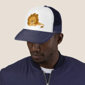 Cute Cartoon Slapende Lion Trucker Pet (In situ)