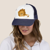 Cute Cartoon Slapende Lion Trucker Pet (In situ)