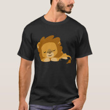 Cute Cartoon Slapende Lon T-Shirt