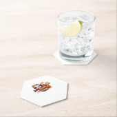 Cute Cartoon Sloth with Pumpkin - Autumn Season Ov Kartonnen Onderzetters (Insitu)