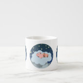 Cute Cartoon Slumbering Piglets Espresso Mok (Voorkant)