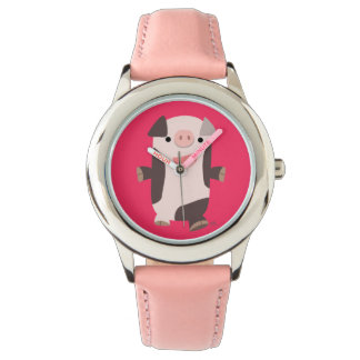 Cute Cartoon Smiling Pig Watch Horloge