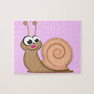 Cute Cartoon Snail Legpuzzel