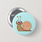 Cute Cartoon Snail Ronde Button 5,7 Cm (Voorkant /achterkant)
