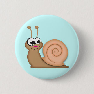 Cute Cartoon Snail Ronde Button 5,7 Cm