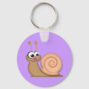Cute Cartoon Snail Sleutelhanger