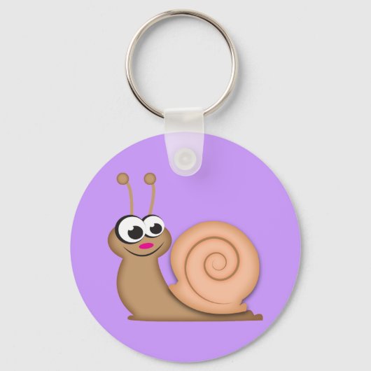 Cute Cartoon Snail Sleutelhanger (Voorkant)