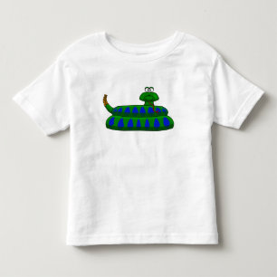 Cute Cartoon Snake Boy's Shirt Toddler
