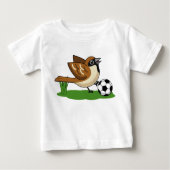 Cute Cartoon Sparrow Pplay Soccer (Voorkant)