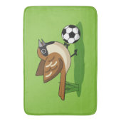 Cute Cartoon Sparrow Pplay Soccer Badmat (Voorkant Verticaal)