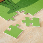 Cute Cartoon Sparrow Pplay Soccer Legpuzzel (Zijkant)