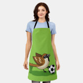 Cute Cartoon Sparrow Pplay Soccer Schort (Gedragen)