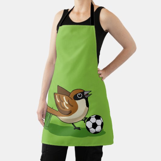 Cute Cartoon Sparrow Pplay Soccer Schort (Insitu)