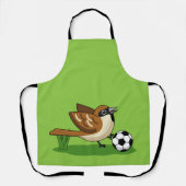 Cute Cartoon Sparrow Pplay Soccer Schort (Voorkant)