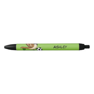 Cute Cartoon Sparrow Pplay Soccer Zwarte Inkt Pen